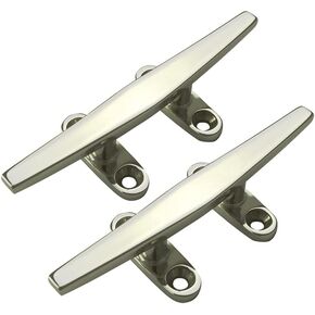 316 Stainless Steel Boat Cleat Rope Dock Cleats for Yacht Kayak Boat Mooring Accessories and Decoration 5 inch——Pack of 2
