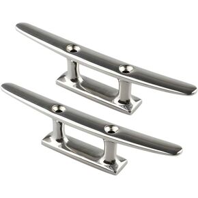 Boat Cleat Dock Cleats Heavy Duty Open Base Cleat for Kayak Boat Canoe Mooring Deck and Decor of 2 Pcs