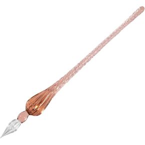 molshine Handmade Glass Dip Pen Crystal Calligraphy Pen Signature Dipped Pen for Artist Women Men Teens,Writing Drawing Decoration Gifts (Black)