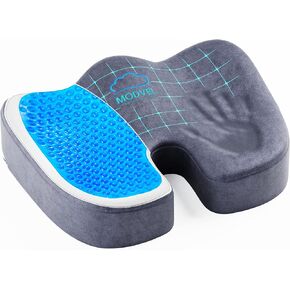 Modvel - The Original Gel Seat Cushion for Desk Chair, Enhances Posture and Support, Non-Slip Bottom, Ideal Tailbone Cushions for Pressure Relief - Premium Gaming, Car, Office Chair Cushion