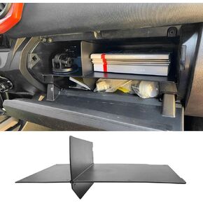 Glove Box Organizer Dividers Compatible with Toyota Tacoma 3rd Gen 2016-2023 Accessories, Insert Glove Compartment Accessories ABS Black Materials Divider Storage Box