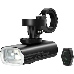 Magicshine EVO 1300 Bike Lights Upside Down Mounted 1300 Lumens Bicycle Headlights with Remote Control, Type-C and Waterproof Bike Front Light for for Night Riding
