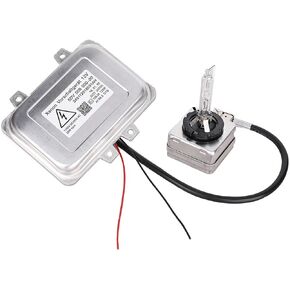Replacement 5DV009000-00 HID Xenon Headlight Ballast Control Unit with Wiring Harness & D1S 35W 6000k xenon Light Bulb for 2007-2014 Cadillac Escalade & BMW Mercedes, Jaguar, Lincoln, Chrysler