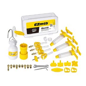 Bike Hydraulic Brake Bleed Kit, Hydraulic Disc Brake Oil Mineral for Shimano Hydraulic Brakes, Hydraulic Bicycle Disc Brake Kit for Shimano, Tektro, Magura, Sram Series (Metal Joint)