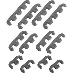 Spark Plug Wire Separator,12pcs 7mm 8mm 8.5mm 8.8mm Spark Plug Wire Holder,Car Accessories Spark Plug Wire Loom Car Engine Spark Plug Separators Ignition Wire Separators Holder (Black)