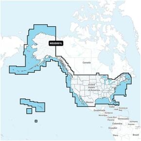 Garmin New OEM U.S. & Coastal Canada - Lakes, Rivers and Coastal Marine Charts Garmin Navionics+™ | NSUS001L | microSD™/SD™ and One-Year Subscription, 010-C1287-20