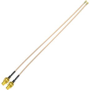 Bingfu U.FL IPX IPEX to RP-SMA Female Bulkhead Mount RG178 WiFi Antenna Adapter Coaxial Pigtail Cable 30cm 12 inch 2-Pack for WiFi Router Gateway Wireless Mini PCI Express PCIE Network Card Adapter