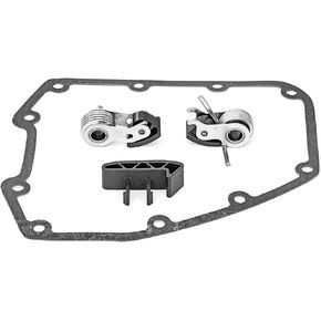 Inner/Outer Cam Chain Tensioner Complete Kit/Guide&Cover Gasket Compatible with 1999-2006 Harley Twin Cam