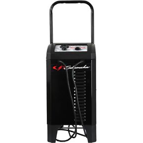 SC1446 Manual Timer-Controlled Wheeled Battery Charger and Jump Starter for Car, SUV, Truck, and Boat Batteries, 200 Cranking Amps, 6 Volt, 12 Volt, Black, 1 Unit