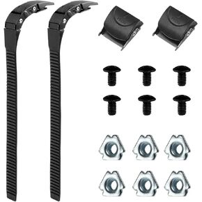 2 Set Replacement Inline Skate Strap Skating Shoes Energy Strap Skate Strap Buckles Screws for Men Women Kids