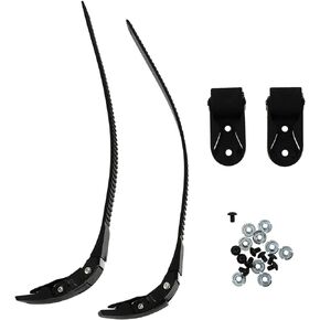 BESPORTBLE Skate Buckle Replacement Replacements Inline Roller Skating Shoes Energy Strap with Screws Nuts Skates Buckles Accessories 2 Set Black Inline Skate Strap Replacement