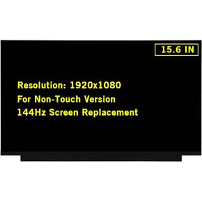 15.6" Screen Replacement for ASUS TUF Gaming F15 FX506 FX506H FX506L FX506LU FX506LH FX506LI FX506HE FX506HC FX506HM FullHD 1920x1080 IPS LED LCD Display Screen Panel (144Hz - 40Pin Connector)