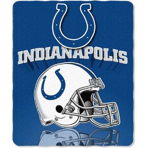 NFL Indianapolis Colts Gridiron Fleece Throw, 50-inches x 60-inches