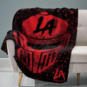 Sleep Squad WWE L.A. Knight 60" x 80" Raschel Plush Blanket – Wrestling Superstar Super-Soft Throw
