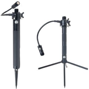 GRA-GNT Package: Hand-Twist Ground Spike Antenna Mount, Tiny Tripod, Pole Mount, 1.45 pounds, UHF Connector