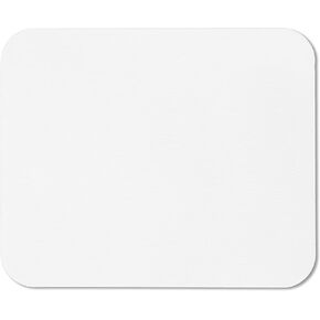 White Mouse Pad Non-Slip Rubber Base Computer Mousepad, Tracking Accuracy and Smooth Surface Mouse Control, Standard White Mouse Pads for Desk Office, Home & Gaming 7.75 x 9.25 in