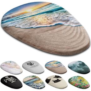 Ergonomic Mouse Pad with Wrist Support, Desktop Mouse Pad Wrist Rest Design and Non-Slip PU Base, Computer Mousepads for Pain Relief, Office & Home, Fog Forest