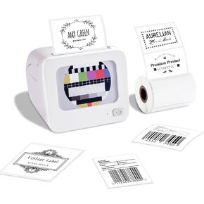 Portable Thermal Printer BQ1 - Wireless Pocket Picture Printer for iPhone & Android, Mini Bluetooth Sticker Printer for School Notes, Journal, DIY, Kids Gifts