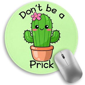 Funny Chicken Mouse Pad, Small Round Rooster Mouse Pads for Desk, Mini Travel Mousepad for Work Wireless Computer Laptop, Office Desk Accessories, 8.6 x 8.6 inch