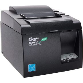 Star MicronicsTSP143IIU GRY US ECO - Thermal Receipt Printer - Cutter - USB - Gray - Internal Power Supply and Cable Included (Renewed)