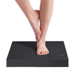 nuveti Large Balance Pad - TPE Non-Slip Mat for Fitness & Balance Exercises,Yoga, Physical Therapy, Knee Cushion Slip Resistant Foam Mat for Yoga & Balance Training, Board Foam for Strength Training, Kneeling Pads for Home Gym Exercise（20''x16''x2.4''）