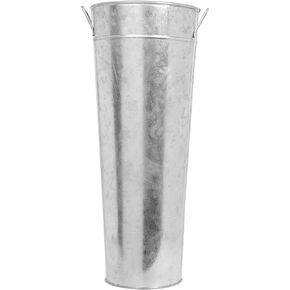 Hosley Set of 2 Gold Metal Vases with PVC Liner 15 Inch High. Ideal Gift for Wedding Special Occasion Home Office Dried Floral Arrangements