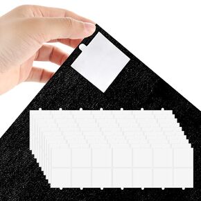 140 Pack Double Sided Tape for Acoustic Panels, Transparent Acoustic Foam Adhesive Heavy Duty Wall Mounting Squares for Sound Proof Foam Panels, 1.4 inch