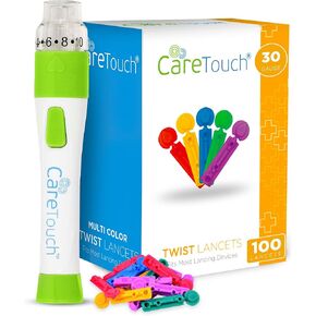 جهاز وخز مايكروليت مع كير تاتش 100 وخز علوي ملتوي متعدد الألوان 30 قياس in Kuwait