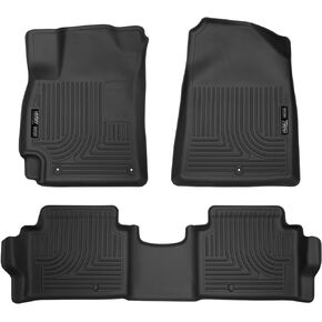 Husky Liners - Weatherbeater | Fits 2017 - 2020 Hyundai Elantra - Front & 2nd Row Liner - Black, 3 pc. | 98871