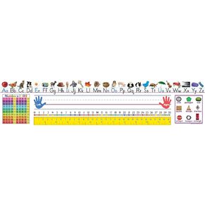 Teacher Created Resources Colorful Traditional Printing Jumbo Name Plates (TCR4777), 4" x 18"