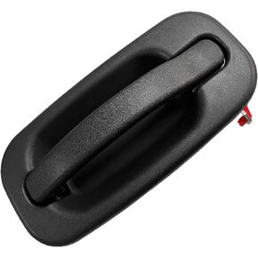 NPAUTO Exterior Front Passenger Side Door Handle Compatible with 1999 2000 2001 2002 2003 2004 2005 2006 2007 Silverado GMC Sierra Tahoe Yukon XL Avalanche 1500 2500 HD, Black, No Keyhole