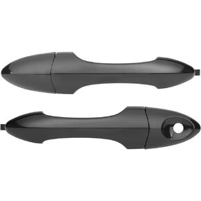 Pair of Exterior Door Handle Compatible with Ford Focus 2000-2007,Front Left Drive & Right Passenger Side Replaces OE# 79354,Smooth Black
