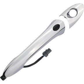 Exterior Door Handle Front Left Driver Side with Keyhole Smart Entry Keyless Compatible with 2011-2015 Hyundai Sonata Hybrid Replaces 82651-3S210 82652-3S010