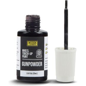 Mission Automotive Gunpowder Gray (Satin) Car Rim Paint for Tesla Wheel Rims - Gunpowder Rim Touch Up Paint Blends Well - Easy to Apply Powder Gray - Resistant Wheel Paint - Alloy Wheel Repair