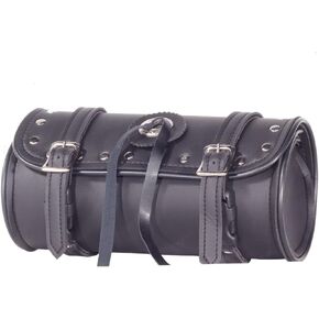 GARGOYLE BELLS Motorcycle Tool Bags with Shiny Studs & Concho Handlebar Bag Universal Motorcycle Fork Bag Saddlebags Sissy Bar Storage Tool Bag for Motorcycle