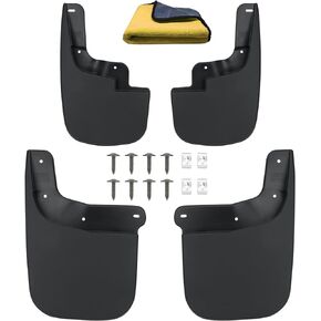 Mud Flaps Compatible with GMC Canyon/Chevrolet Colorado 2015-2019 Mud Guards Splash Guards Tire Protector Mudguard No Drilling Required Mudflaps Accessories