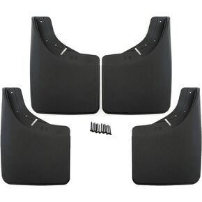 Red Hound Auto 1988-99 Compatible with Chevrolet GMC C/K & 92-99 Suburban Mud Flaps Guards Splash Front Rear 4pc