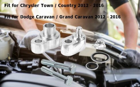 Rear A/C Block Off Kit, Fit for Caravan/Grand Caravan,Town and country 2012-2016,Aluminum Accessories Rear AC Block Off Kit, Enhance Durability Performance with Sealing Washers in Kuwait