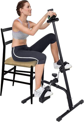 Compact Exercise Bike, Pedal Exerciser Bike Hand Arm Leg and Knee Peddler Adjustable Fitness Equipment for Seniors Elderly Home Pedal Exercise Bike for Total Body in Saudi Arabia