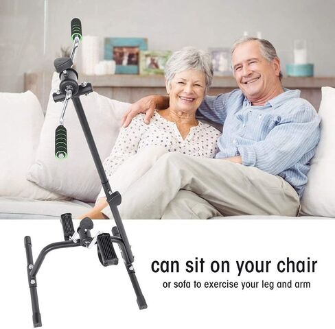 Compact Exercise Bike, Pedal Exerciser Bike Hand Arm Leg and Knee Peddler Adjustable Fitness Equipment for Seniors Elderly Home Pedal Exercise Bike for Total Body in Saudi Arabia