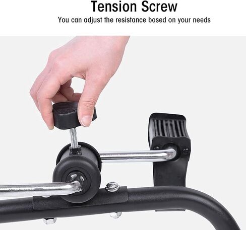 Compact Exercise Bike, Pedal Exerciser Bike Hand Arm Leg and Knee Peddler Adjustable Fitness Equipment for Seniors Elderly Home Pedal Exercise Bike for Total Body in Saudi Arabia