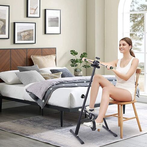 Compact Exercise Bike, Pedal Exerciser Bike Hand Arm Leg and Knee Peddler Adjustable Fitness Equipment for Seniors Elderly Home Pedal Exercise Bike for Total Body in Saudi Arabia