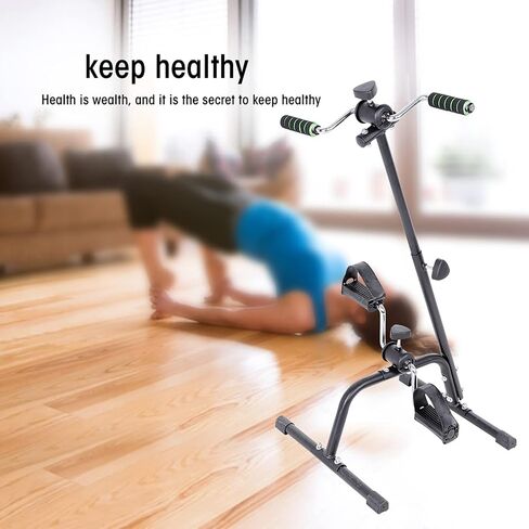 Compact Exercise Bike, Pedal Exerciser Bike Hand Arm Leg and Knee Peddler Adjustable Fitness Equipment for Seniors Elderly Home Pedal Exercise Bike for Total Body in Saudi Arabia