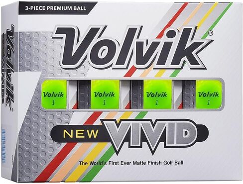 Volvik New Vivid Golf Balls: Matte Green, Dozen in Saudi Arabia