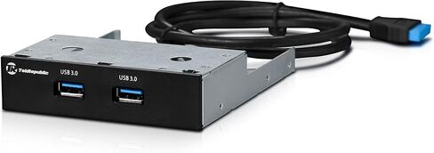لوحة وصل USB TIU-3000 مقاس 3.5 بوصة مع منفذي USB 3.0 (كابل محول 2 قدم 20 دبوس) in Saudi Arabia