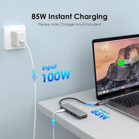 10Gbps USB C Hub, WAVLINK USB C Multiport Adapter, Data Speed Up to 10GBPs, 4k 60hz HDMI Port, 100W Power Delivery, USB C Hub HDMI for MacBook Pro/Air iMac iPad Pro Dell Chromebook and More in Saudi Arabia