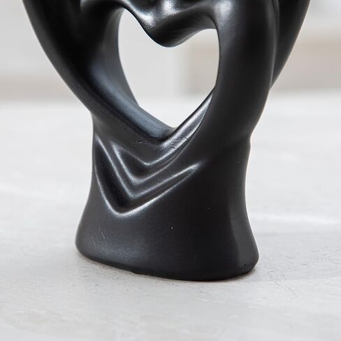 Anding Hugging Couple Sculptures Home Statue,Home Decor Modern Romantic Love Statue Sculpture,Abstraction Creative Decoration, Office Countertop Decoration, Gift (A362 black) in Kuwait