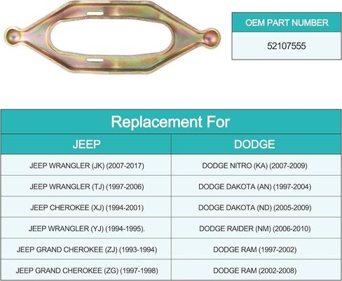 16914.07 Clutch Fork 52107555 For 1994-2017 Jeep Wrangler YJ TJ LJ JK JKU,1994-2001 Cherokee XJ, 1993-1998 Grand Cherokee ZJ ZG, 2002-2012 Liberty KJ KK,1997-2010 Dodge Nitro Dakota Ram Raider in Saudi Arabia