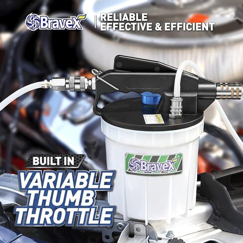 مجموعة نازف فرامل الهواء سعة 2 لتر مع مستخرج سائل الفرامل سعة 2 لتر، وزجاجة إعادة تعبئة سعة 1 لتر وخرطومين من السيليكون، ومحول مطاطي عالمي لمعظم السيارات والدراجات النارية ومركبات ATV والشاحنات in Kuwait