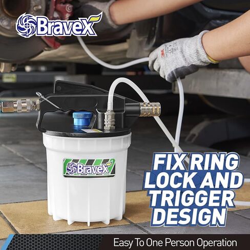 مجموعة نازف فرامل الهواء سعة 2 لتر مع مستخرج سائل الفرامل سعة 2 لتر، وزجاجة إعادة تعبئة سعة 1 لتر وخرطومين من السيليكون، ومحول مطاطي عالمي لمعظم السيارات والدراجات النارية ومركبات ATV والشاحنات in Kuwait